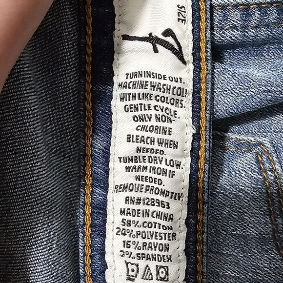 Indigo Rein | Button Down Medium Wash Denim Mini Skirt - Picture 6 of 7